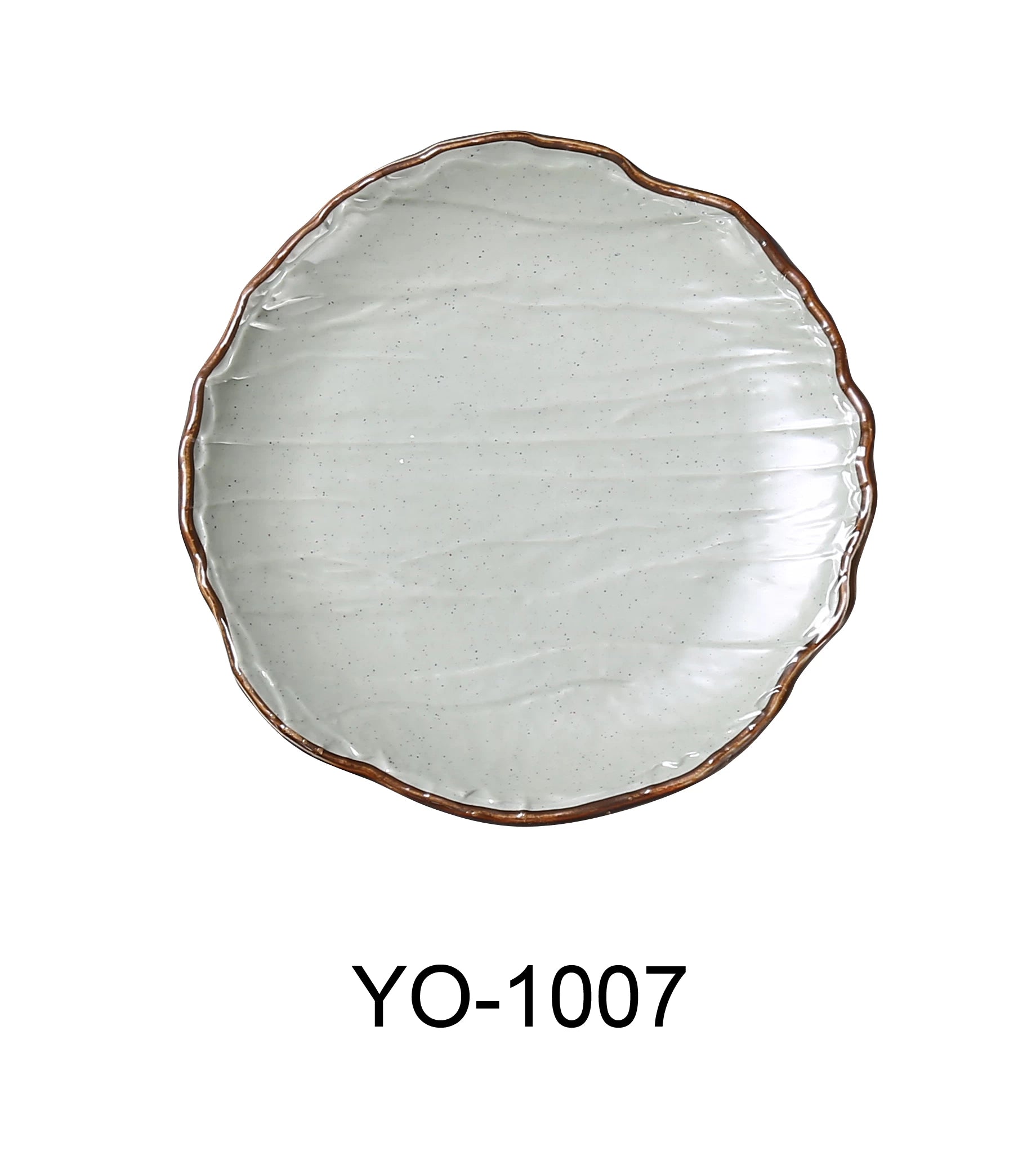 Yanco YO - 1007 Yoto 7"‚ X 3/4"‚ ROUND COUPE PLATE , Melamine, Matte Finish, Pack of 48