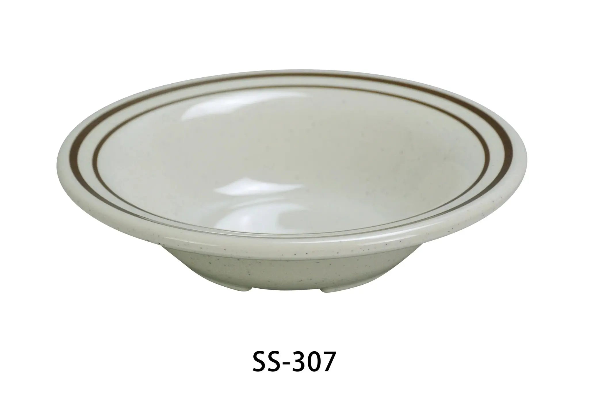 Yanco SS - 307 Sesame Salad Bowl, 14 oz Capacity, 1.5"‚ Height, 7.25"‚ Diameter, Melamine, Pack of 48