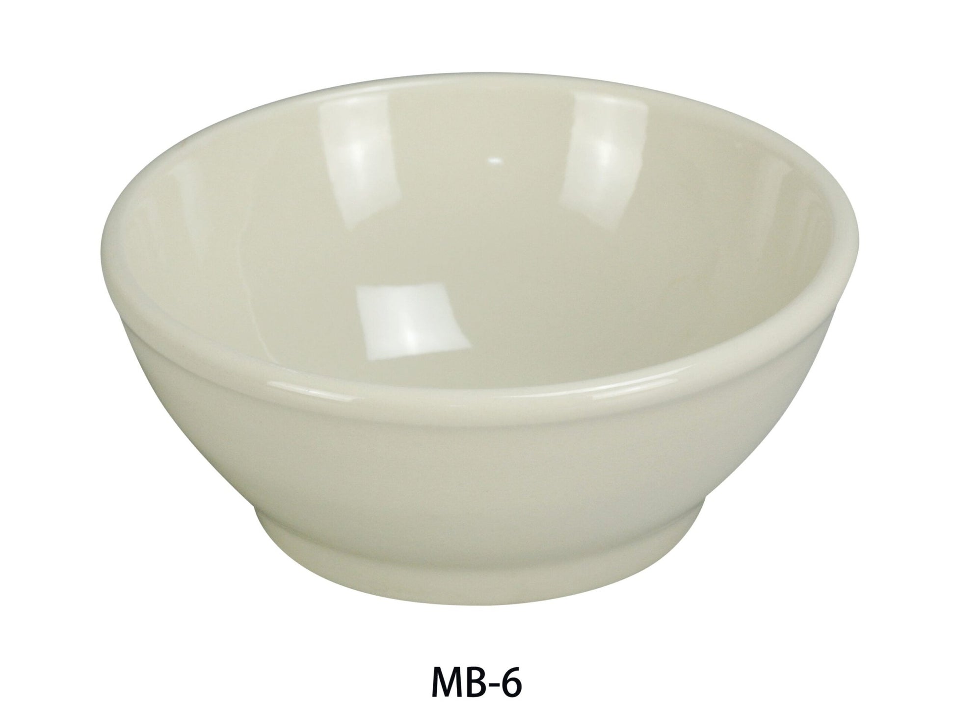 Yanco MB - 6 Recovery 25 oz Bowl, 6.75"‚ Diameter, 2.5"‚ Height, China, American White Color, Pack of 24