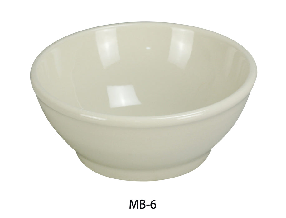Yanco MB-6 Recovery 25 oz Bowl, 6.75″ Diameter, 2.5″ Height, China, American White Color, Pack of 24