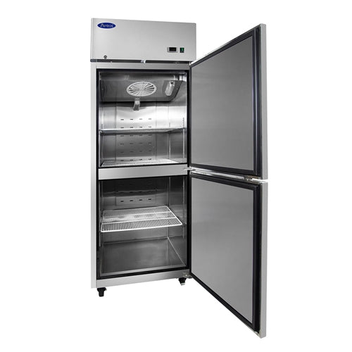 ATOSA MBF8010GR Top Mount Two Half Door Refrigerator - Right Hinged