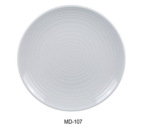 Yanco MD - 110 Milando Round Plate, 9.5" Diameter, Melamine, White Color, Pack of 24