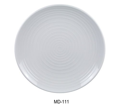 Yanco MD - 111 Milando Round Plate, 10.5" Diameter, Melamine, White Color, Pack of 24