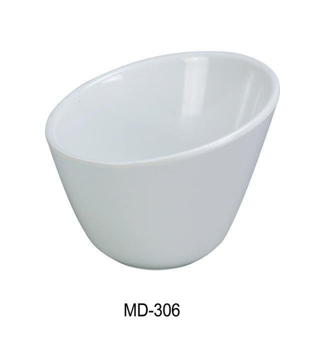 Yanco MD-306 Milando Serving Bowl, 26 oz Capacity, Melamine, White Color, Pack of 24