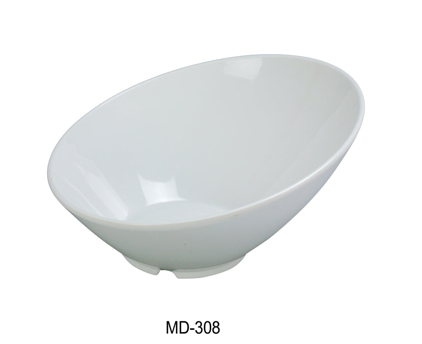 Yanco MD-308 Milando Sheer Bowl, 16 oz Capacity, 8" Diameter, Melamine, White Color, Pack of 48
