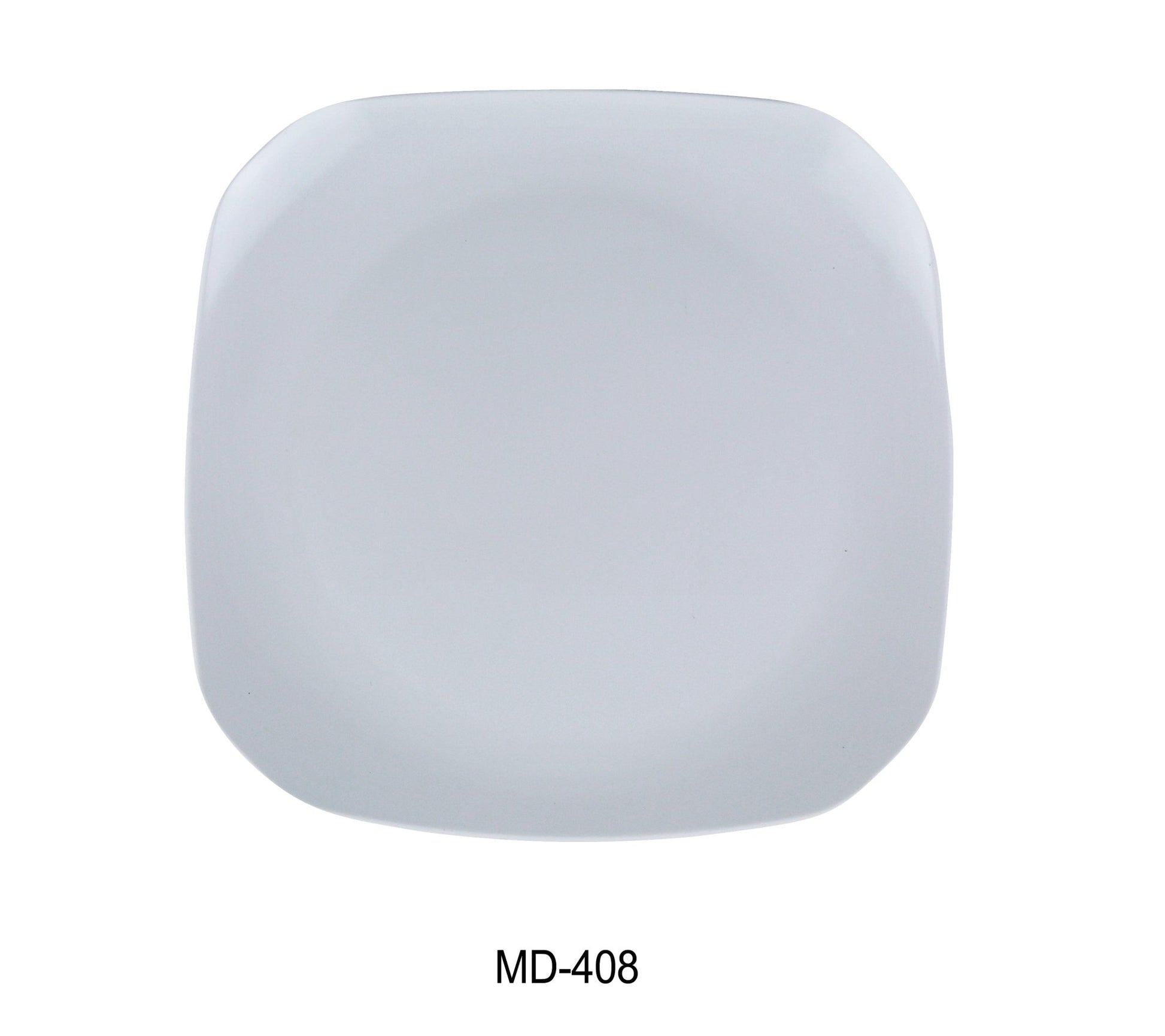 Yanco MD - 408 Milando Square Plate, 7.5" Length, 7.5" Width, Melamine, White Color, Pack of 48