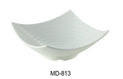 Yanco MD - 813 Milando 13" Square Bowl, 110 oz Capacity, 3" Height, Melamine, White Color, Pack of 12