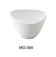 Yanco MO - 304 Moderne 4" Triangle Bowl 8 OZ,White, Melamine, Pack of 48