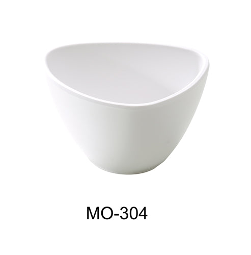 Yanco MO-304 Moderne 4" Triangle Bowl 8 OZ,White, Melamine, Pack of 48