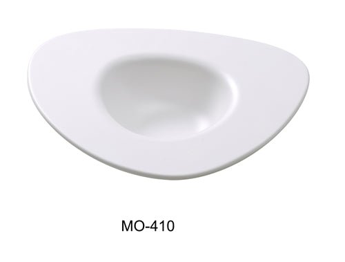 Yanco MO - 410 Moderne 10.5" Dessert Plate 10 OZ, White, Melamine, Pack of 24