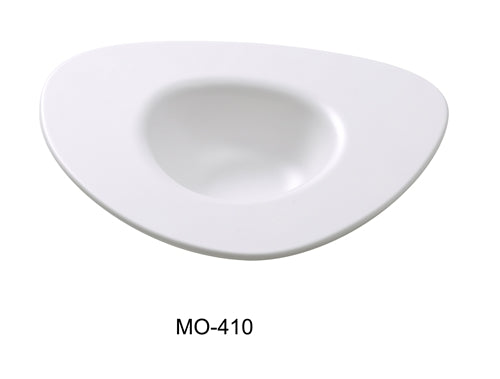 Yanco MO-410 Moderne 10.5" Dessert Plate 10 OZ, White, Melamine, Pack of 24