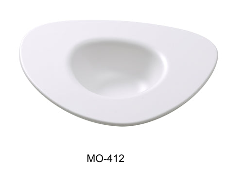 Yanco MO-412 Moderne 12" Dessert Plate 14 OZ, White, Melamine, Pack of 12