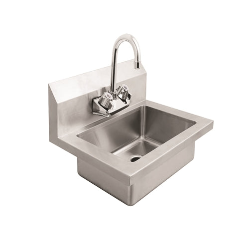ATOSA MRS-HS-18 Hand Sink with 8 Inch Back Splash Lead Free Faucet Included