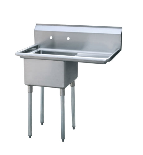 ATOSA MRSA-1-R One Comp. Sink, 18 Inch with Right Drainboards