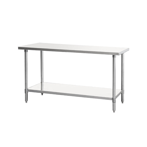 ATOSA MRTW-2424, 24 x 24-Inch All Stainless Steel Work Table With Undershelf, NSF