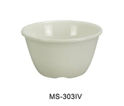 Yanco MS - 303IV Mile Stone Bouillon Cup, 7 Oz. Melamine, Ivory, Pack of 48
