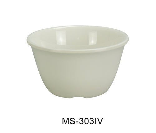 Yanco MS - 303IV Mile Stone Bouillon Cup, 7 Oz. Melamine, Ivory, Pack of 48