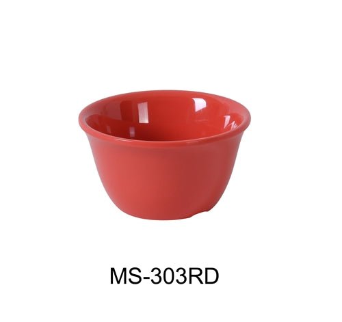 Yanco MS - 303RD Mile Stone Bouillon Cup, 7 Oz. Melamine, Orange Red, Pack of 48
