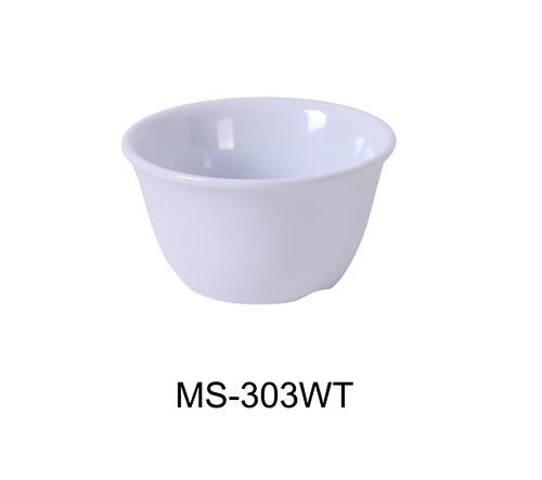 Yanco MS - 303WT Mile Stone Bouillon Cup, 7 Oz. Melamine, White, Pack of 48