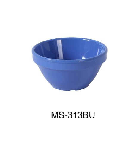 Yanco MS - 313BU Mile Stone Bouillon Cup, 8 Oz. Melamine Blue Pack of 48