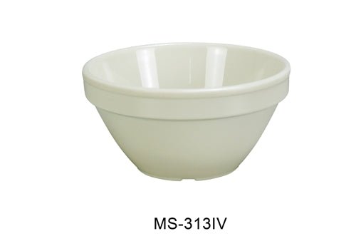 Yanco MS - 313IV Mile Stone Bouillon Cup, 8 Oz. Melamine, Ivory Pack of 48