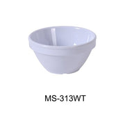 Yanco MS - 313WT Mile Stone Bouillon Cup, 8 Oz. Melamine, White , Pack of 48