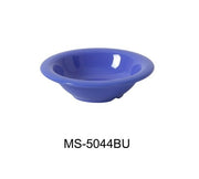 Yanco MS - 5044BU Mile Stone Salad Bowl, 4.5 OZ Capacity, 0.75" Height, 4.75" Diameter, Melamine, Blue Pack of 48