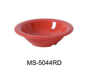 Yanco MS - 5044RD Mile Stone Salad Bowl, 4.5 Oz. Melamine, Orange Red, Pack of 48