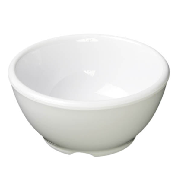 Yanco MS - 505WT Mile Stone Salad/Soup Bowl, 14 OZ Capacity, 2.5" Height, 5" Diameter, Melamine, White Color, Pack of 48