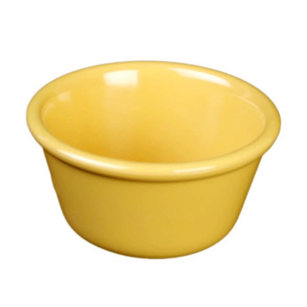 Yanco NC - 538YW Smooth Ramekin, 4 oz Capacity, 2.5" Height, 3.25" Diameter, Melamine, Yellow Color, Pack of 72