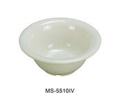 Yanco MS - 5510IV Mile Stone Soup Bowl, 10 Oz. Melamine, Ivory , Pack of 48