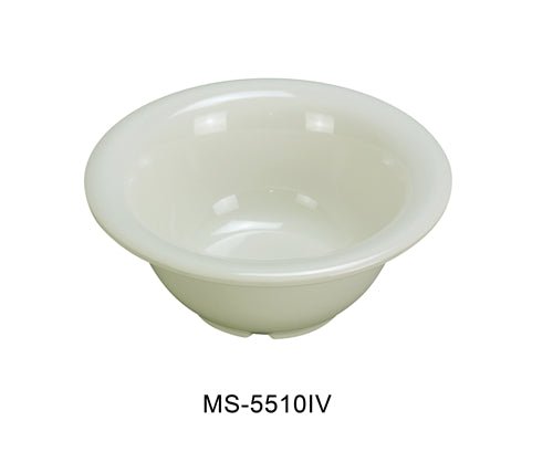 Yanco MS - 5510IV Mile Stone Soup Bowl, 10 Oz. Melamine, Ivory , Pack of 48