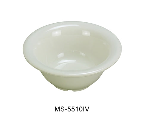 Yanco MS-5510IV Mile Stone Soup Bowl, 10 Oz. Melamine, Ivory , Pack of 48