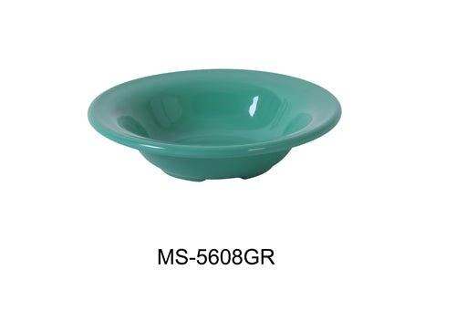 Yanco MS - 5608GR Mile Stone Salad Bowl, 8 Oz. Melamine, Green, Pack of 48