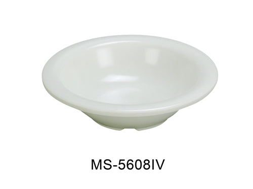 Yanco MS-5608IV Mile Stone Salad Bowl, 8 Oz. Melamine, Ivory , Pack of 48