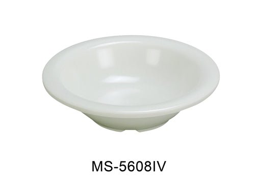 Yanco MS - 5608WT Mile Stone Salad Bowl, 8 Oz. Melamine, White , Pack of 48