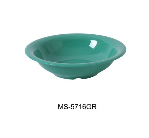 Yanco MS - 5716GR Mile Stone Soup Bowl, 16 Oz. Melamine, Green, Pack of 48