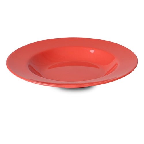 Yanco MS - 5809RD Mile Stone Pasta Bowl, 13 Oz. Melamine, Orange Red, Pack of 24