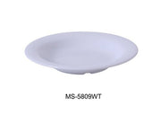 Yanco MS - 5809WT Mile Stone Pasta Bowl, 13 Oz. Melamine, White, Pack of 24