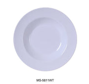 Yanco MS - 5811WT Mile Stone Pasta Bowl, 16 Oz. Melamine, White, Pack of 24