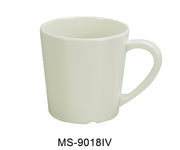 Yanco MS - 9018IV Mile Stone Coffee/Tea Mug/Cup, 7 OZ Capacity, 3" Height, 3" Diameter, Melamine, Ivory Color, Pack of 48