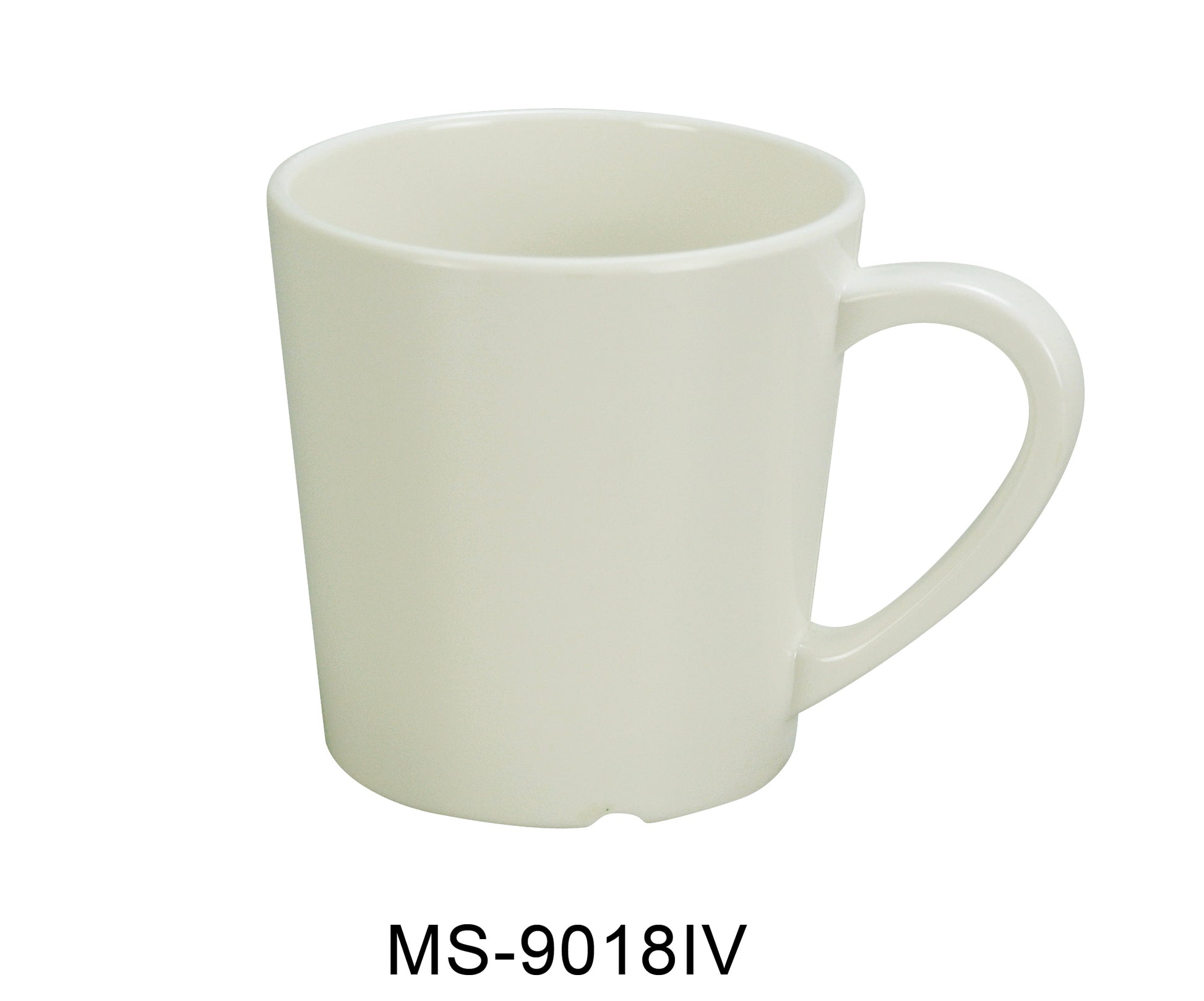 Yanco MS - 9018IV Mile Stone Coffee/Tea Mug/Cup, 7 OZ Capacity, 3" Height, 3" Diameter, Melamine, Ivory Color, Pack of 48