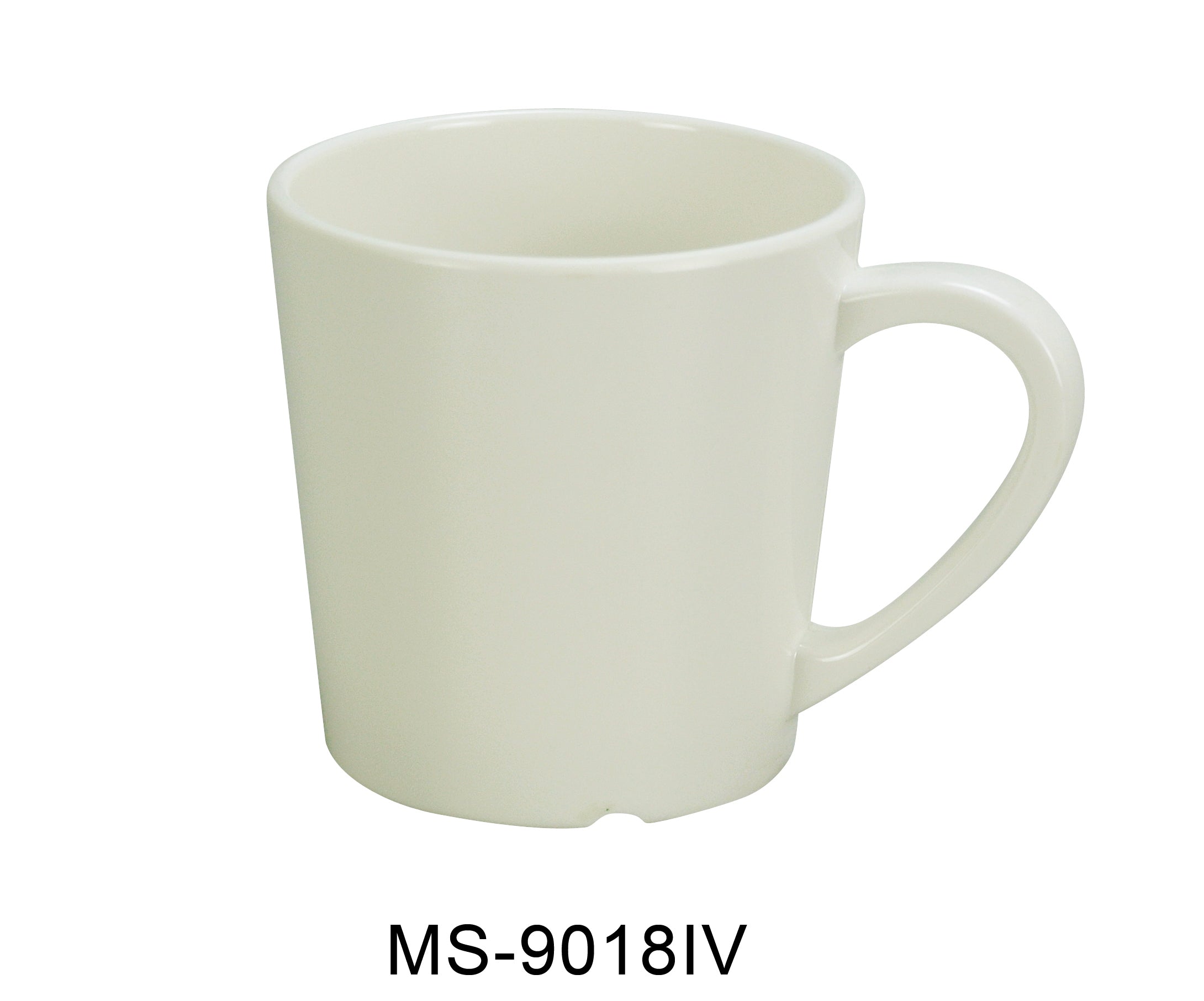 Yanco MS - 9018IV Mile Stone Coffee/Tea Mug/Cup, 7 OZ Capacity, 3" Height, 3" Diameter, Melamine, Ivory Color, Pack of 48