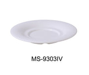 Yanco MS - 9303IV Mile Stone Saucer For Model MS - 303/313/5044/9018, 5.5" Diameter, Melamine, Ivory, Pack of 48