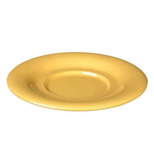 Yanco MS - 9303YL Mile Stone Saucer For Model MS - 303/313/5044/9018, 5.5" Diameter, Melamine, Yellow Pack of 48