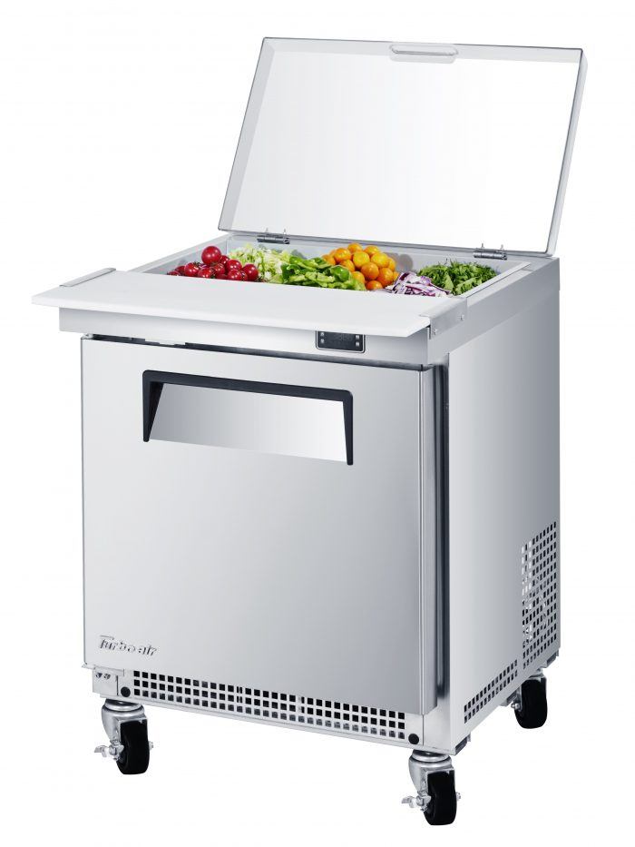 Turbo Air MST - 24S - N6, 1 Solid Door Salad Unit - Clear Lid, M3 Series