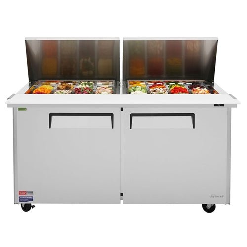 Turbo Air MST - 60 - 24 - N Two Door Refrigerated Sandwich Prep Mega Top unit