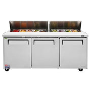 Turbo Air MST - 72 - N Three Door Refrigerated Sandwich Salad unit