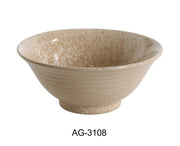 Yanco AG - 3108 Agate 8 1/2"‚ X 3 1/2"‚ NOODLE BOWL 45 OZ, China, Pack of 12