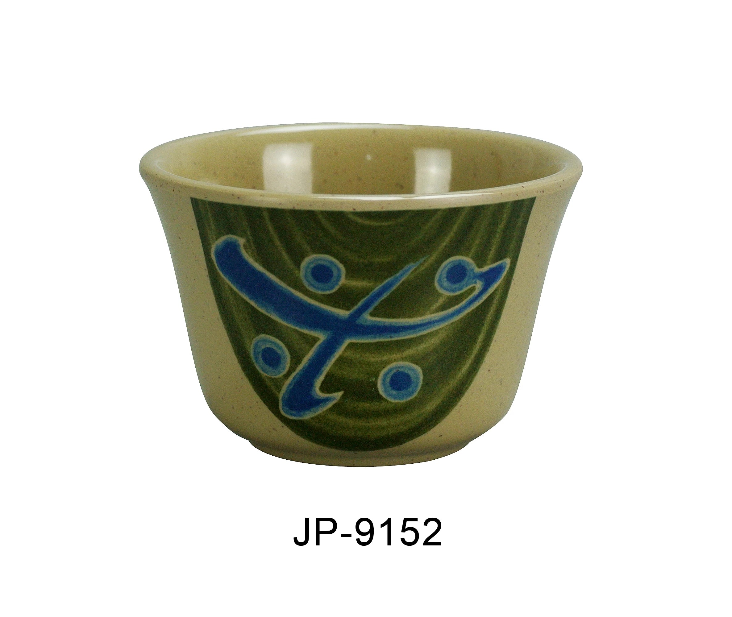 Yanco JP - 9152 Japanese Tea Cup, 6 oz Capacity, 2.5"‚ Height, 3"‚ Diameter, Melamine, Pack of 48